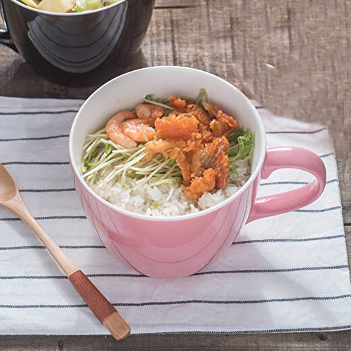 Mecowon 30 Oz Porcelain Coffee Mugs, Set Of 2 Large Mugs For Soup, Cereal And Salad (Pink) #TOP4