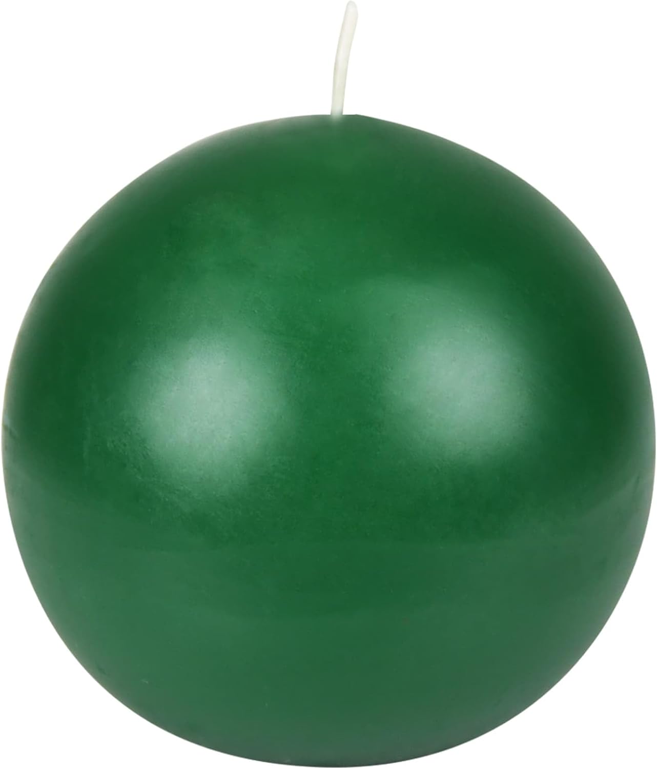 Zest Candle 2-Piece Ball Candles, 4-Inch, Hunter Green