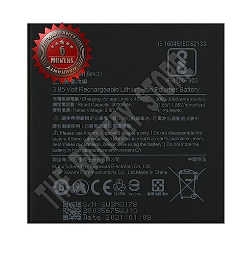 Image of Original [BN31] Battery for Redmi Y1 Lite / Y1 / Y2 Battery with 6 Month Warranty*** (P109)