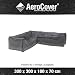 Produktbild AeroCover Schutzhülle in L-Form für Lounge Sets, Ripstop-Gewebe, 300 x 300 x 100 x 70 cm, Schwarz