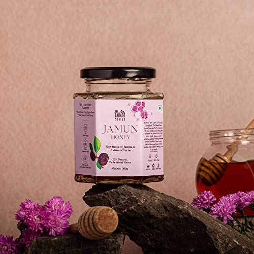 Miel pura de Jamun 300g en botella de vidrio miniatura 4