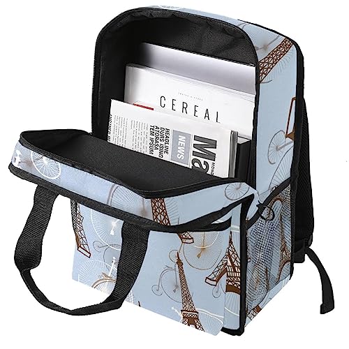 Sac à dos garçon confortable Tour Eiffel ajustables dimensions