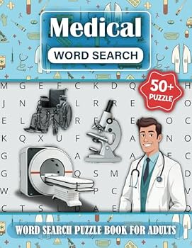Paperback Medical Word Search Puzzle Book Adults Book