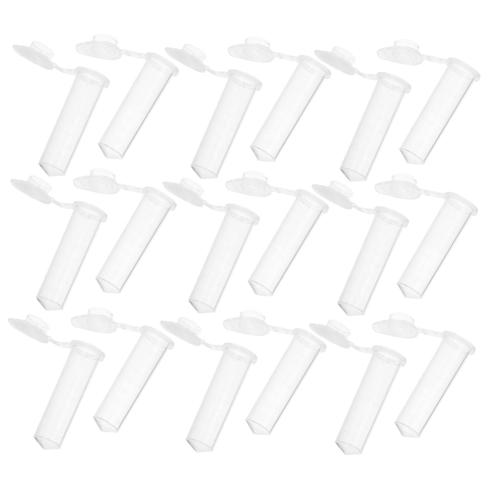 Provette da Centrifuga 500 Pezzi 2ml in Plastica, con Tappo