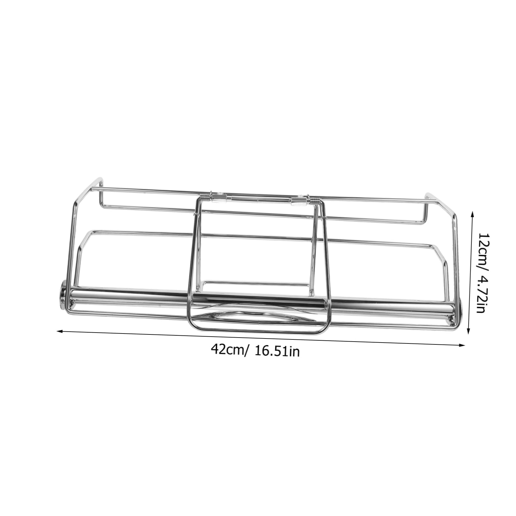 Dispensador de Bolsas de Supermercado Colgante de Acero Inoxidable | Plata, Fácil de Colgar y Tirar, Diseño Elegante para Organización de Cocina o Despensa