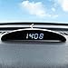 YXZQ Termometro Digitale per Auto Luminoso LED Orologio Orologio Digitale per Auto Voltmetro 12V Mini Orologio Digitale Orologio Orologio