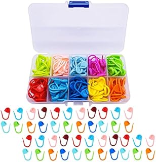 150Pcs Crochet Stitch Marker Knitting Crochet Locking Stitch Multi-Color Knitting Markers Stitch Markers Clips for Handwork Knitting Craft