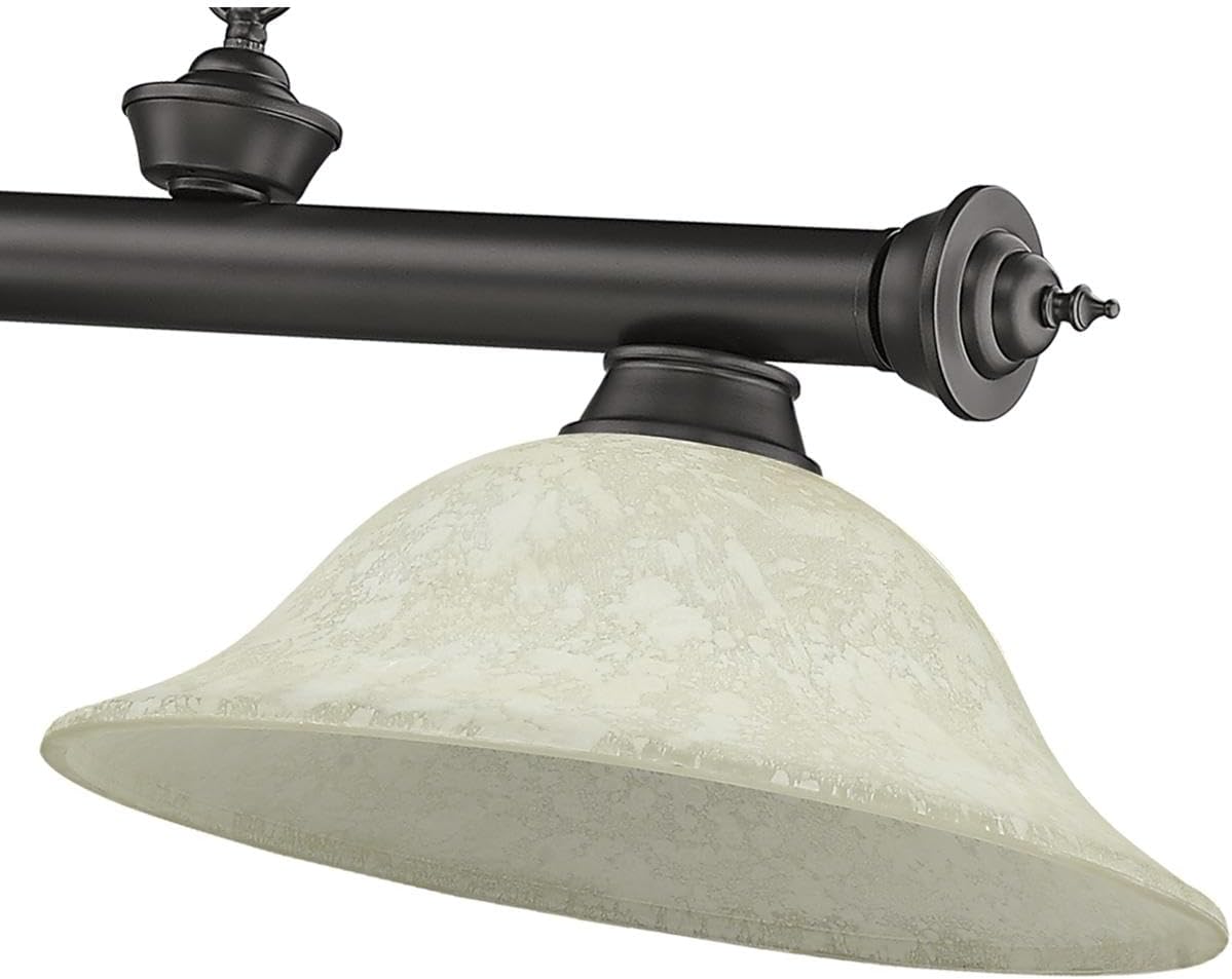 Z-Lite 2306-3BRZ-GM16 Cordon Billiard Pendant, 3-Light 180 Total Watts, Bronze