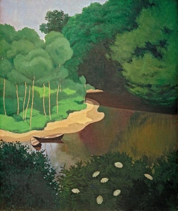 Affiche Félix Vallotton La Dordogne à Carennac impression toile