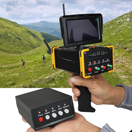 Detector de metales de largo alcance para caza de oro y tesoros, detector subterráneo para prospección arqueológica, encuentra plata, cobre y diamantes