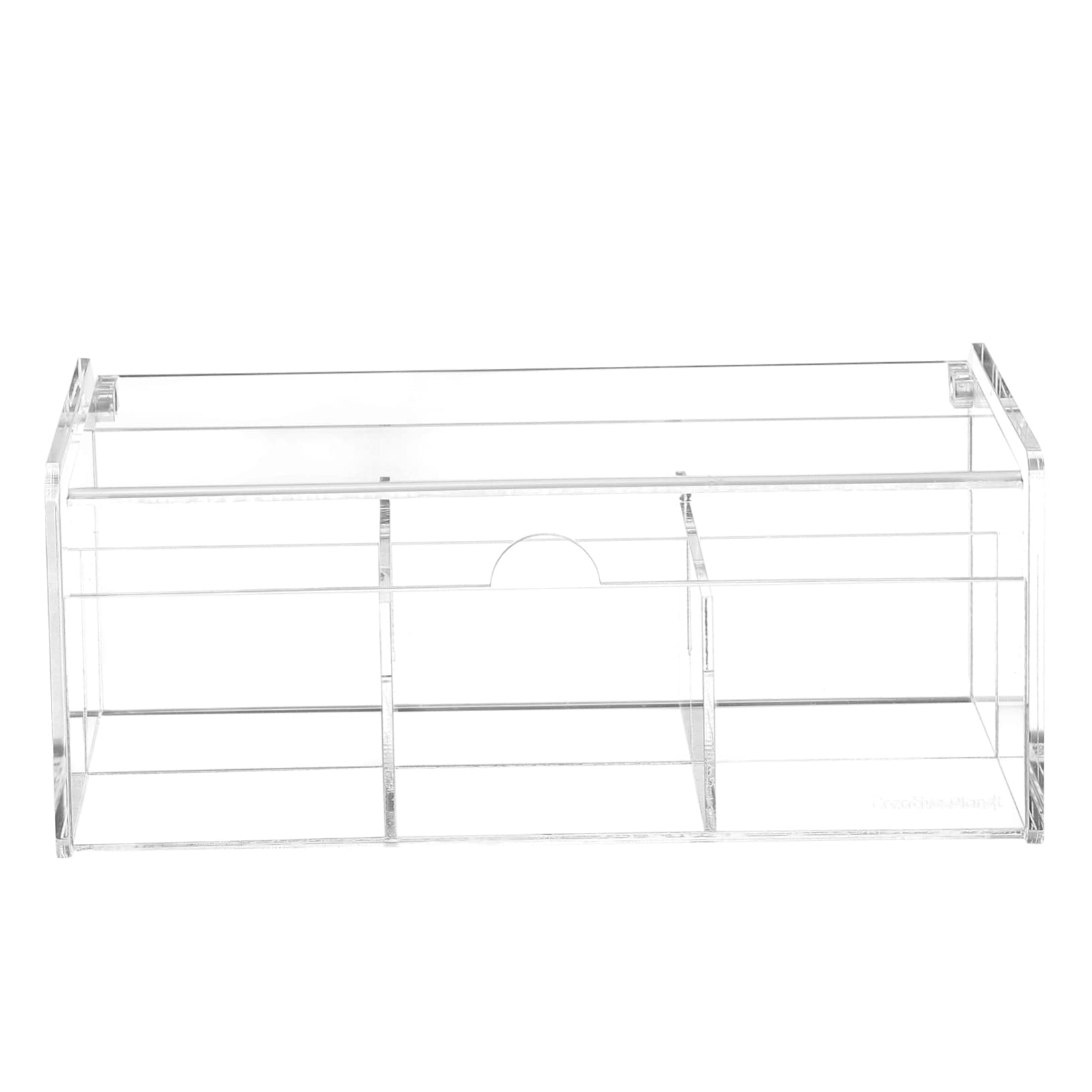 IMIKEYA 1pc Acrylic Tea Bag Holder and Pack Organizer Compartment Desktop Storage Case for Kitchen Pantry and Office for Sugar and Items