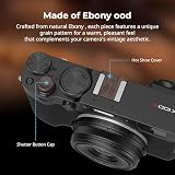 SMALLRIG Osłona gorącej stopki z hebanu z nasadką przycisku migawki do FUJIFILM X100VI/X100V/X-T30 III/X-T30 II/X-T30/X-M5/X-E5/X-E4/X-E3/X-T50/X-T5/X-T4/X-T3/X-Pro3/X100F, kolor czarny - 6240