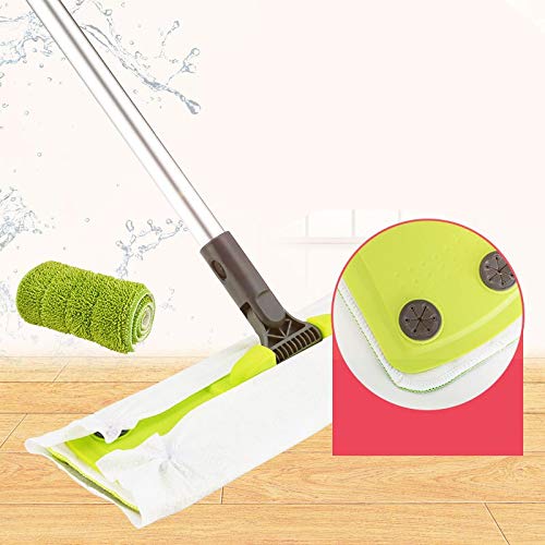 Trapeador para La Limpieza del Hogar Limpieza De 360 Grados Fregona De Madera Piso Ventanas Limpieza De Fregona Plana Cocina En Casa Herramientas Limpias