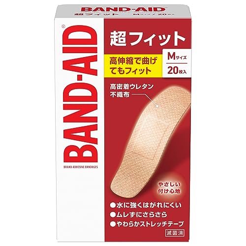 BAND-AID(バンドエイド) 救急絆創膏 超フィット Mサイズ 20枚