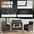 UDPATIO Patio Furniture 4 Pieces Outdoor Wicker Rattan Chair Balcony Conversation Sets Porch Furniture Sectional Loveseat w Cushions and Table for Backyard Pool Garden (Black-Black)