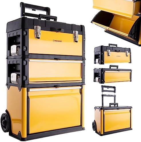 TC Technic Carro de herramientas de metal de 3 piezas 72 x 49 x 2...