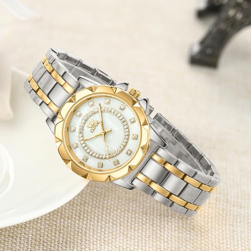 Image of OPK Wacthes for Women Bracelet Dress Easy to Read Stainless Steel Ladies Watches for Female Small Watch Waterproof Luminous Date