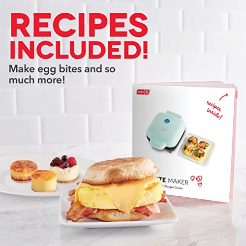 Dash Deluxe Sous Vide Style Egg Bite Maker With Silicone Molds For Breakfast Sandwiches, Healthy Snacks Or Desserts, Keto & Paleo Friendly, (1 Large, 4 Mini) - Aqua #TOP6