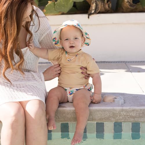 Tiny Twinkle Pull-Up Reusable Swim Diapers 2-Pack | Waterproof and UPF 50+ Sun Protection | Lightweight and Absorbent | Machine Washable(Sailboats,Zig Zag Stripe,6-12M) — view 10