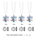 CrystalPlace Swarovski Prisms 4 Pcs Aurora Borealis Snowflake Ornaments Austrian Crystals