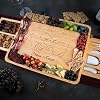 Set de Regalo de Tabla de Charcutería Personalizada, Bandeja Grande de Bambú para Quesos y Nueces con Grabado Personalizado, Regalo Único para Parejas en Boda, Aniversario, Estreno de Casa y Cumpleaños 2