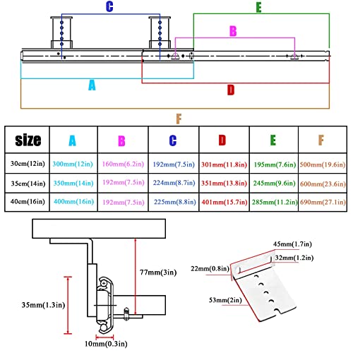 Bandeja deslizante para teclado ajustable en altura: optimiza el espacio de tu mesa de oficina. 3