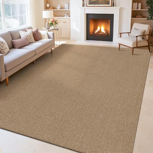 HEBE Cotton Woven Area Rugs for Living Room 6'x9', Washable Bedroom Rug