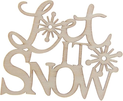 Miniatura 8 de EXCEART 4 colgantes de madera decorativos ahuecados para Navidad, decoración de pared para fiestas en el hogar, manualidades y decoración única del