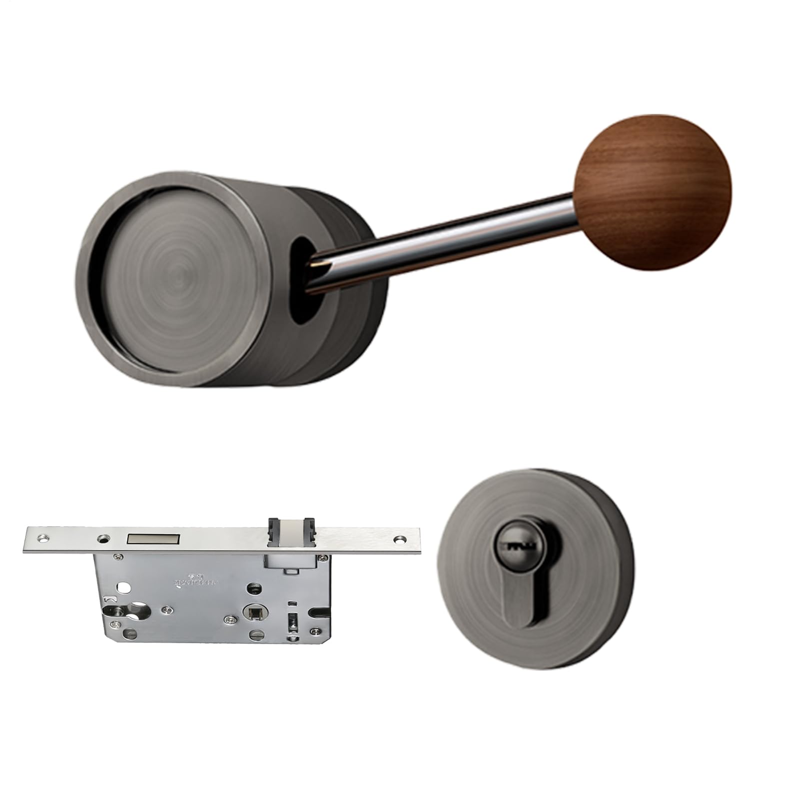 Poignée de porte intérieure avec serrure pour chambre et salle de bain