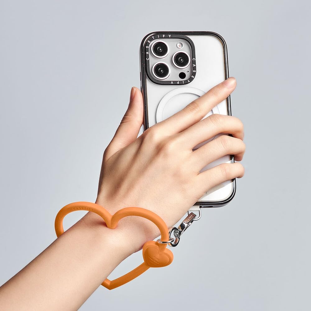 CASETiFY Jelly Wristlet [Hands-Free/Soft-Touch/Easy Clip] - Pink Passion/Red Romance/Black Lust/Periwinkle Promise/Orange Optimism/Cherry/Apple/Sakura