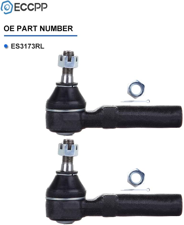 ECCPP Outer Tie Rod Ends 1995 1996 1997 1998 1999 2000 2001 2002 2003 2004 2005 2006 2007 2008 2009 2010 for Neon for PT Cruiser for Dodge Neon for Dodge SX 2.0 for Plymouth Neon