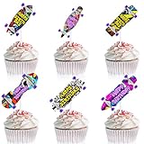 スケートボードカップケーキトッパースケートボードパークテーマエクストリームスポーツアスリートハッピーバースデーグラフィティデコレーションセット男の子と女の子の誕生日パーティー、スポーツパーティー、ヒップホップパーティーデコレーションサプライ