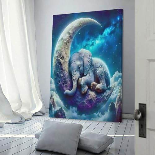 Décoration murale éléphant pour chambre et salon chaleureux