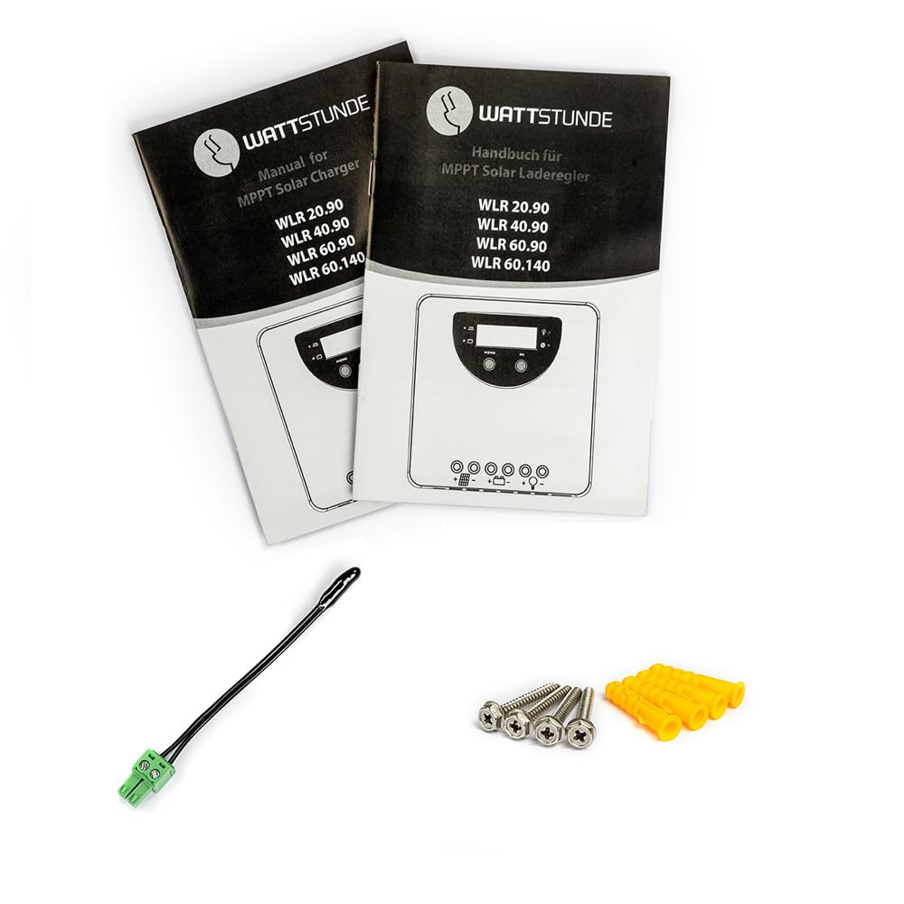 WATTSTUNDE® 20 A 90 V MPPT Solar Laderegler WLR-BT 20.90 MPPT 12 / 24 V