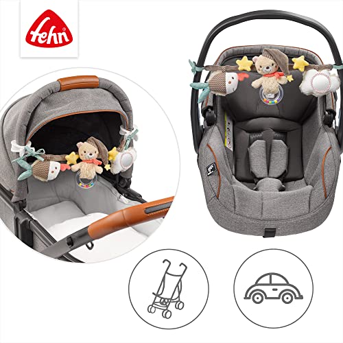 Fehn 060492 Catenella Per Passeggino Bruno, Catenella Portatile Con Simpatiche Figure A Ciondolo Da Appendere A Piacimento: Carrozzina, Seggiolino, Lettino, Culla, Arco Giocattolo Per Bambini Piccoli - 4