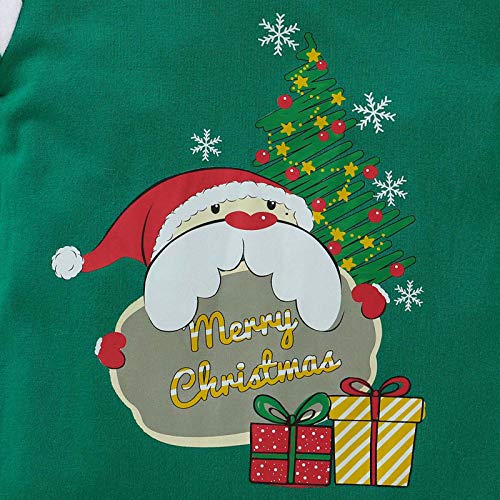 BigBig Style Pasgeboren Kerst Romper Baby Lange Mouw Vrolijk Kerstfeest Jumpsuit Overall met Hoed - Afbeelding 6