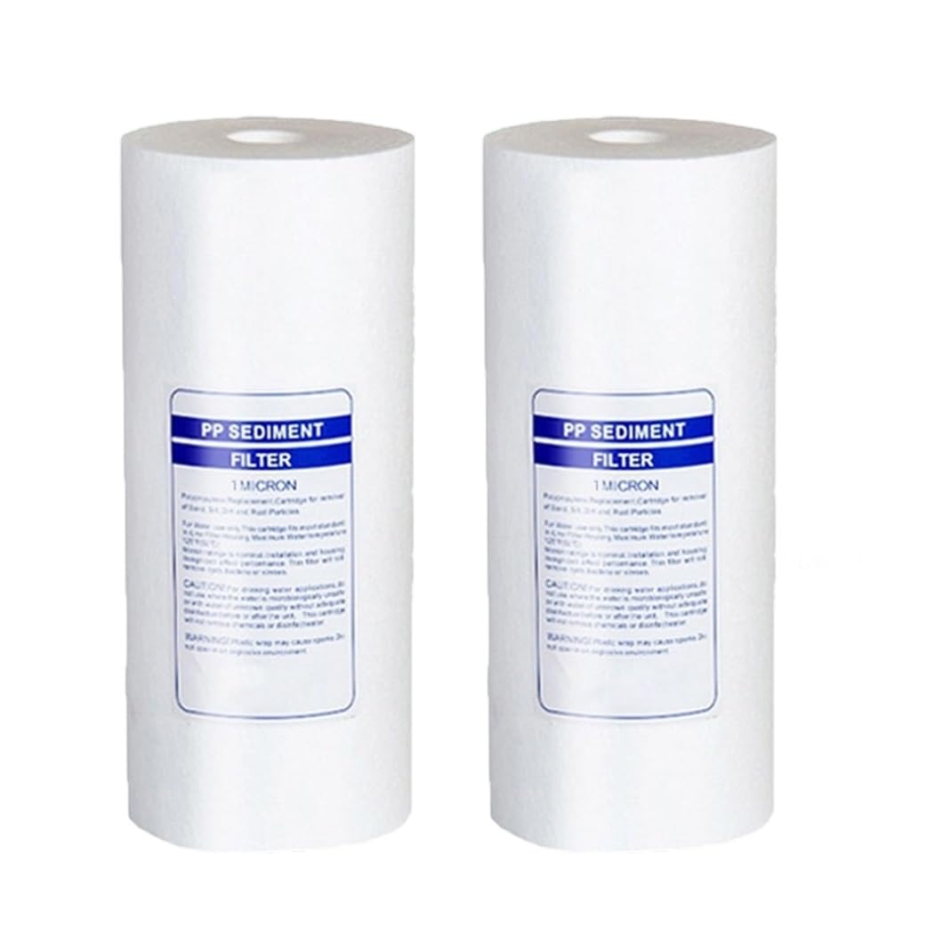 Cartouches filtrantes 1 micron coton PP pour eau pure au robinet de cuisine et douche