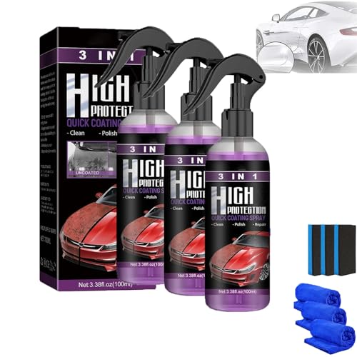 LXCJZY Newbeeoo Car Coating Spray,High Protection 3 in 1 Spray,Newbeeoo Car Polish Car Wax Ceramic Coating Agent Spray (3)