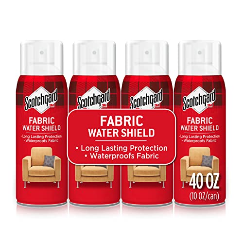 Scotchgard Fabric Water Shield, Water Repellent Spray, Four 10 Oz Cans & Heavy Duty Water Shield, Repels Water, Ideal For Outerwear, Tents, Backpacks, Canvas, 21 Ounces Total (10.5 Oz, 2 Pack) #TOP1