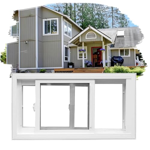 Image of Basement Slider Window Horizontal Sliding Window with Screen Small Window