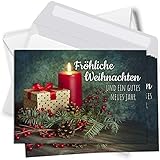 ✔ PREMIUM QUALITÄT – Unsere modernen Weihnachtskarten im Postkarten Format begeistern mit hochwertigem und modernem Look. Gedruckt auf hochwertigem Postkarten-Karton, auf der Vorderseite mit Schutzlack veredelt, auf der Rückseite zu beschreiben mit Füller, Kugelschreiber oder ähnlich - auch zu bedrucken. Echte Hingucker!