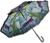 ユーパワー 名画 フリル ジャンプ傘 晴雨兼用 58.5cm(親骨長) ゴッホ「星月夜」