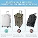 Yotako Clear PVC Suitcase Cover Protectors 24 Inch Luggage Cover for Wheeled Suitcase 24''