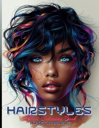 Livre coloriage coiffure adulte aux dessins mignons et uniques - 2