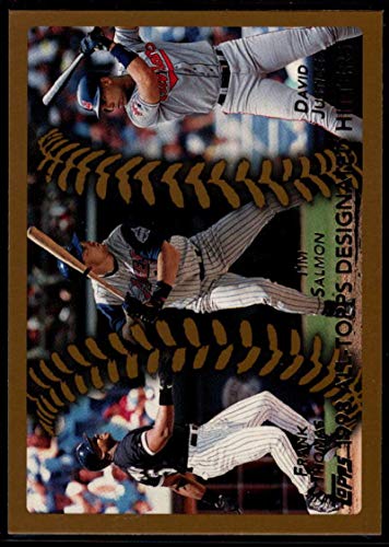1999 Topps #456 Frank Thomas/Tim Salmon/David Justice NM-MT Chicago White Sox/Anaheim Angels/Cleveland Indians Baseball MLB