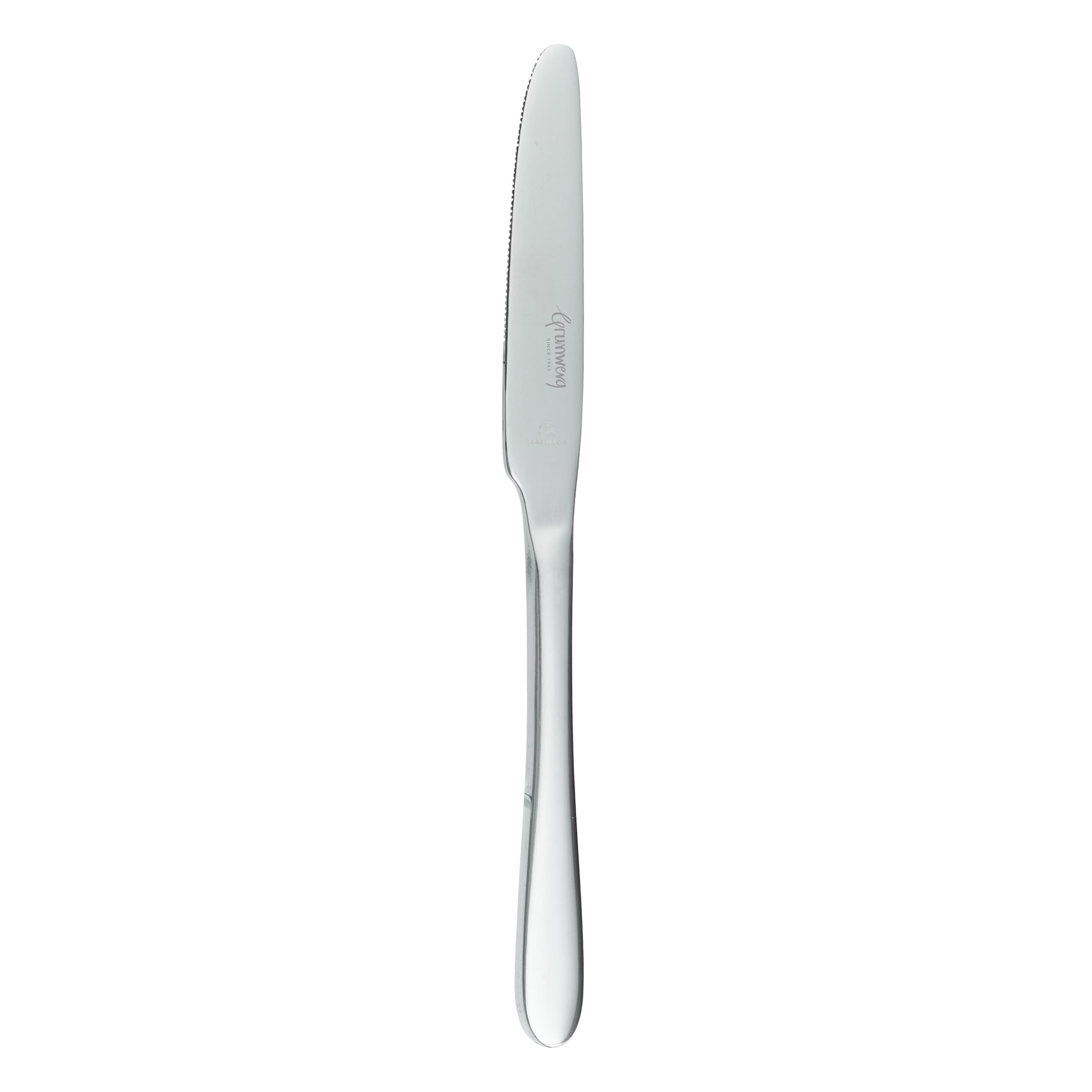 Grunwerg Windsor Table Knives, 18/0 Stainless Steel, Set of 12, 23cm