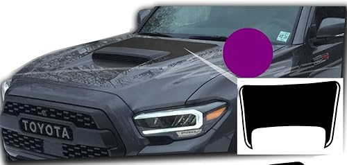 Miniatura 7 de Benini Design Studio Calcomanía opaca para capó con rayas gráficas, se adapta a Toyota Tacoma TRD 2016-2022, compatible con Toyota Tacoma (estilo