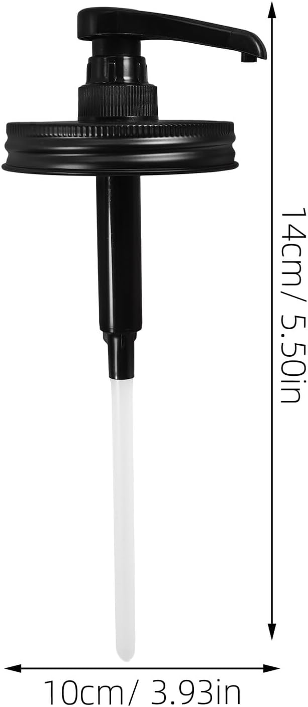 Ipetboom Mason Jar Syrup Dispenser Pump Lotion and Sauce Bottle Pump for Condiments Kitchen Use Food Grade for Honey