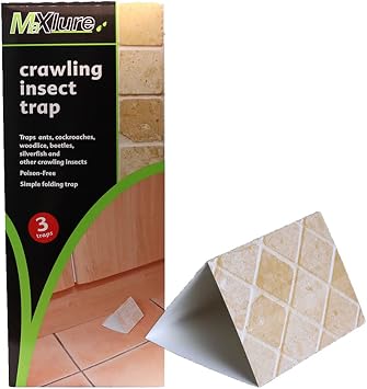 Folding Sticky Crawling Insect Trap Catcher Non Toxic - 3 Pack