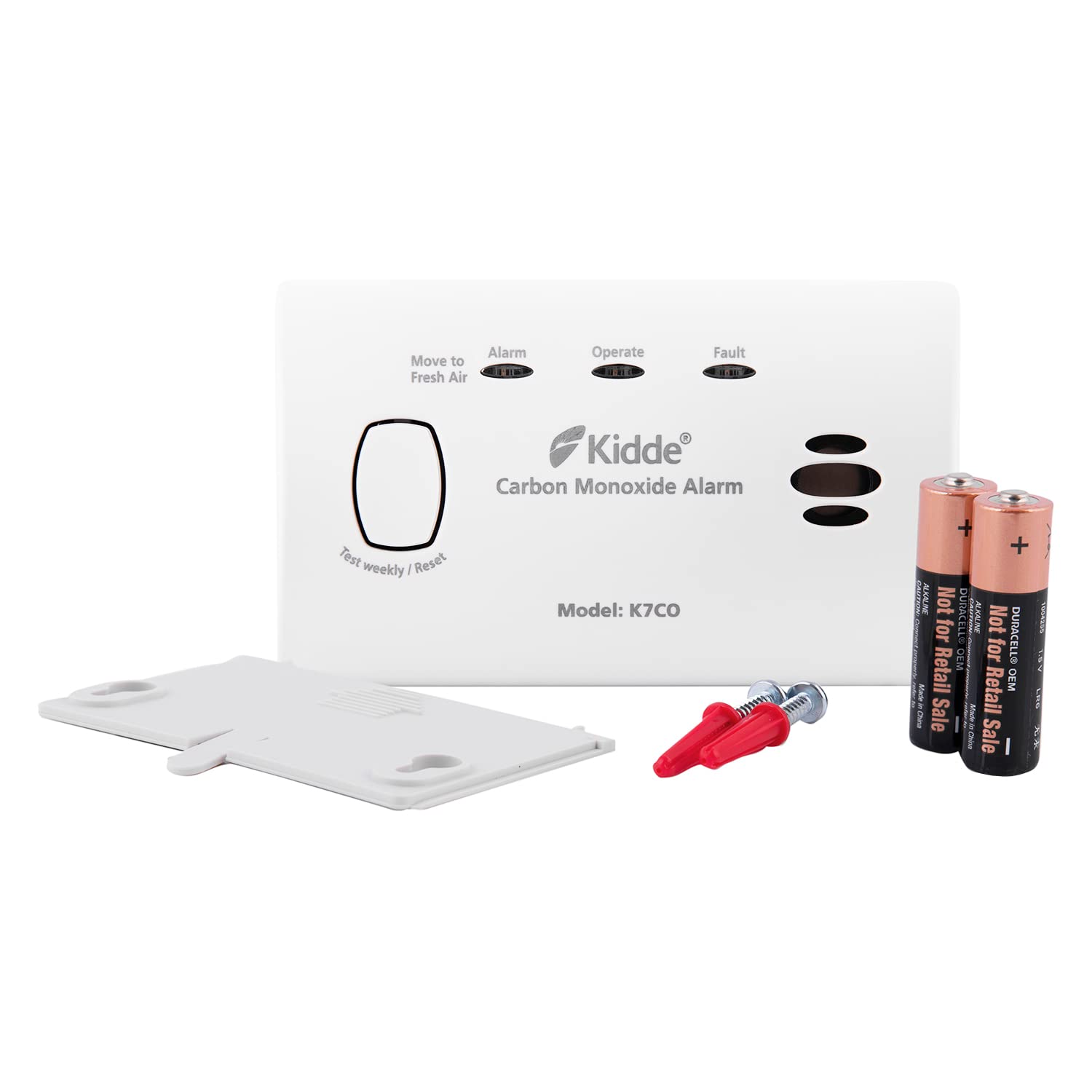Kidde AEC8514 K7CO alarm tlenku węgla, biały